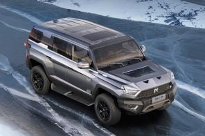 The M-Hero 917 is a Military-Inspired SUV with a 1000hp Engine, Steer-By-Wire, and a Companion Drone